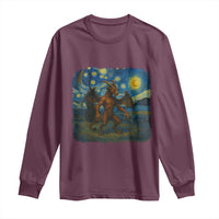 Jersey Devil Starry Night Long Sleeve Shirt Van Gogh Cryptid Gift - Wonder Print Shop