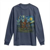 Jersey Devil Starry Night Long Sleeve Shirt Van Gogh Cryptid Gift - Wonder Print Shop