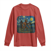 Jersey Devil Starry Night Long Sleeve Shirt Van Gogh Cryptid Gift - Wonder Print Shop