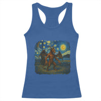 Jersey Devil Starry Night Racerback Tank Top Van Gogh Cryptid Gift - Wonder Print Shop