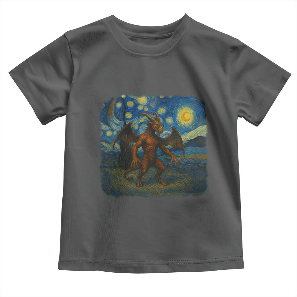 Jersey Devil Starry Night Toddler T Shirt Van Gogh Cryptid Gift - Wonder Print Shop