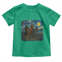 Jersey Devil Starry Night Toddler T Shirt Van Gogh Cryptid Gift - Wonder Print Shop