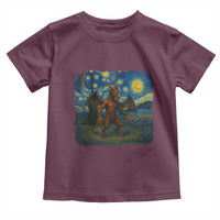 Jersey Devil Starry Night Toddler T Shirt Van Gogh Cryptid Gift - Wonder Print Shop