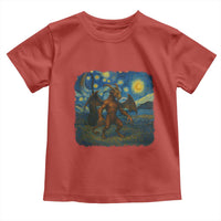 Jersey Devil Starry Night Toddler T Shirt Van Gogh Cryptid Gift - Wonder Print Shop