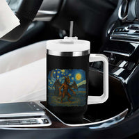 Jersey Devil Starry Night Tumbler With Handle Van Gogh Cryptid Gift