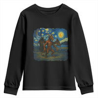 Jersey Devil Starry Night Youth Sweatshirt Van Gogh Cryptid Gift - Wonder Print Shop