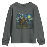 Jersey Devil Starry Night Youth Sweatshirt Van Gogh Cryptid Gift - Wonder Print Shop