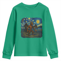Jersey Devil Starry Night Youth Sweatshirt Van Gogh Cryptid Gift - Wonder Print Shop