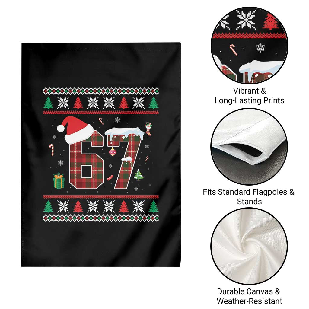 Funny Six Seven Meme Christmas Ugly Sweater Garden Flag Trendy Tiktok Gift - Wonder Print Shop