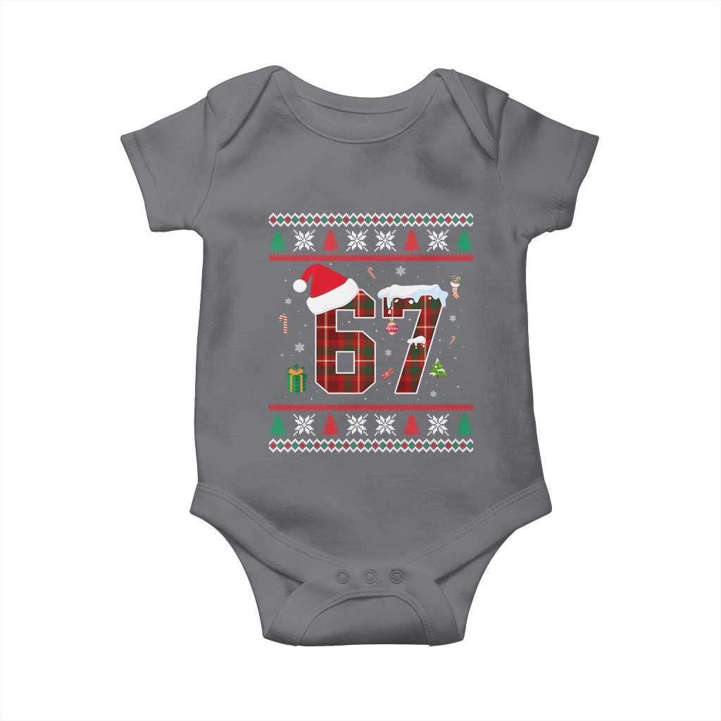 Funny Six Seven Meme Christmas Ugly Sweater Baby Onesie Trendy Tiktok Gift - Wonder Print Shop