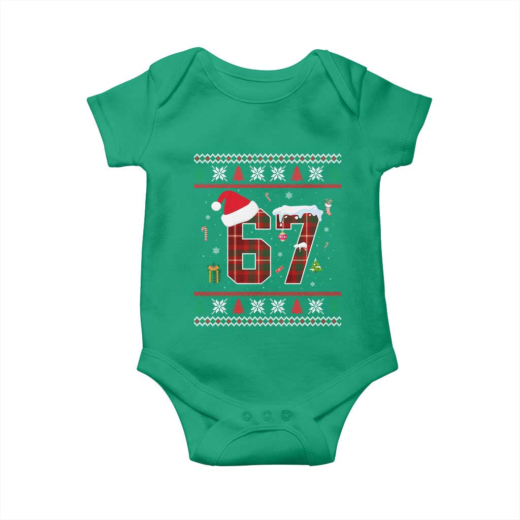 Funny Six Seven Meme Christmas Ugly Sweater Baby Onesie Trendy Tiktok Gift - Wonder Print Shop