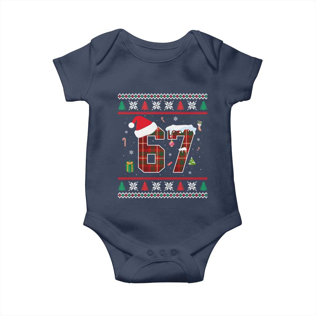 Funny Six Seven Meme Christmas Ugly Sweater Baby Onesie Trendy Tiktok Gift - Wonder Print Shop