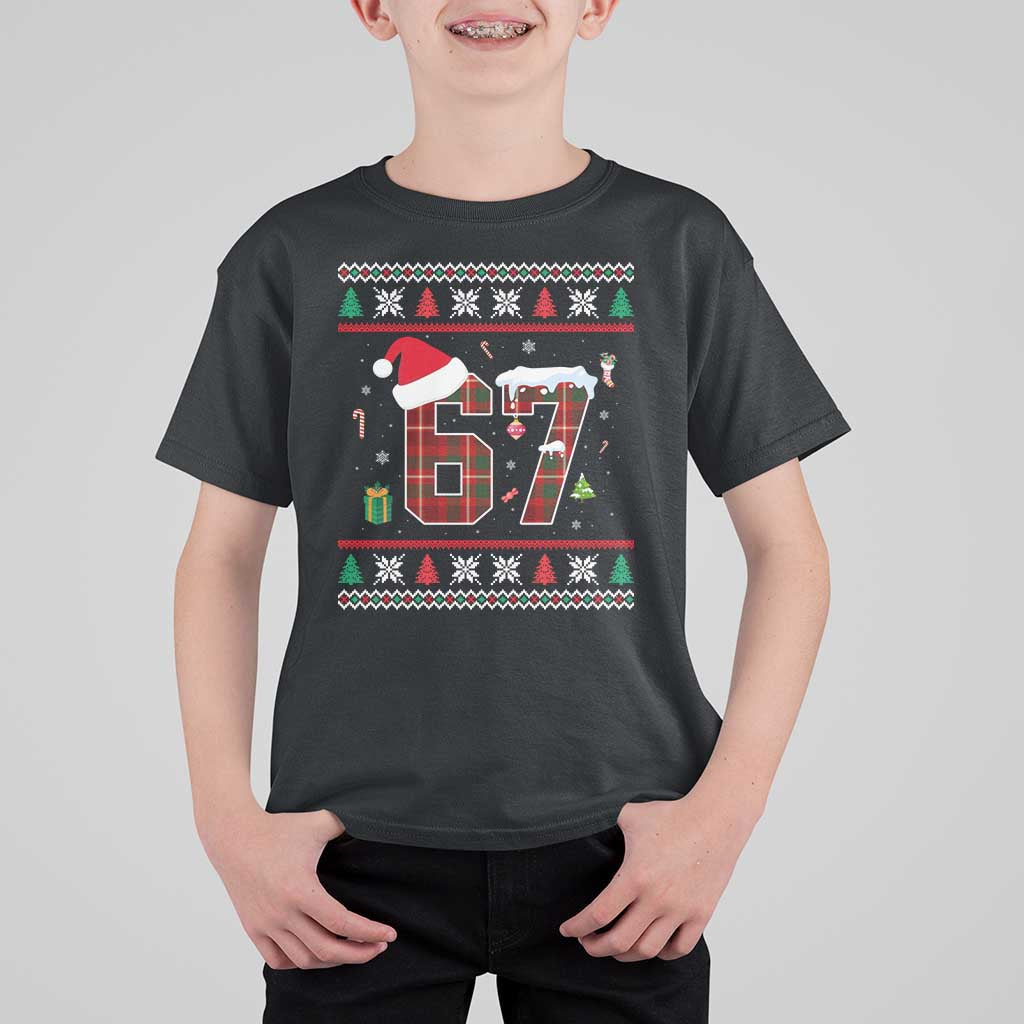 Funny Six Seven Meme Christmas Ugly Sweater T Shirt For Kid Trendy Tiktok Gift - Wonder Print Shop