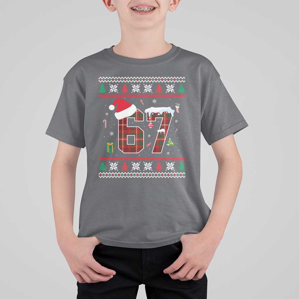 Funny Six Seven Meme Christmas Ugly Sweater T Shirt For Kid Trendy Tiktok Gift - Wonder Print Shop