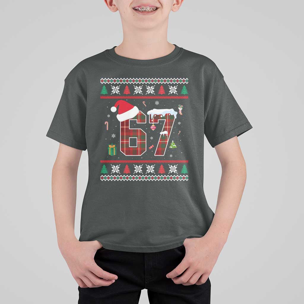 Funny Six Seven Meme Christmas Ugly Sweater T Shirt For Kid Trendy Tiktok Gift - Wonder Print Shop