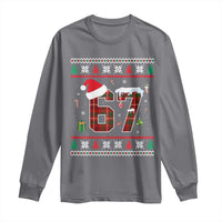 Funny Six Seven Meme Christmas Ugly Sweater Long Sleeve Shirt Trendy Tiktok Gift - Wonder Print Shop