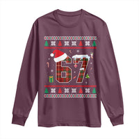 Funny Six Seven Meme Christmas Ugly Sweater Long Sleeve Shirt Trendy Tiktok Gift - Wonder Print Shop