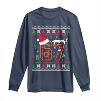 Funny Six Seven Meme Christmas Ugly Sweater Long Sleeve Shirt Trendy Tiktok Gift - Wonder Print Shop