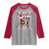 Funny Six Seven Meme Christmas Ugly Sweater Raglan Shirt Trendy Tiktok Gift - Wonder Print Shop