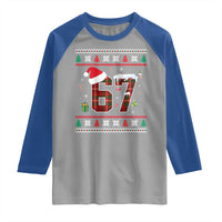 Funny Six Seven Meme Christmas Ugly Sweater Raglan Shirt Trendy Tiktok Gift - Wonder Print Shop