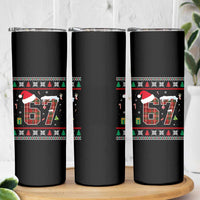 Funny Six Seven Meme Christmas Ugly Sweater Skinny Tumbler Trendy Tiktok Gift - Wonder Print Shop