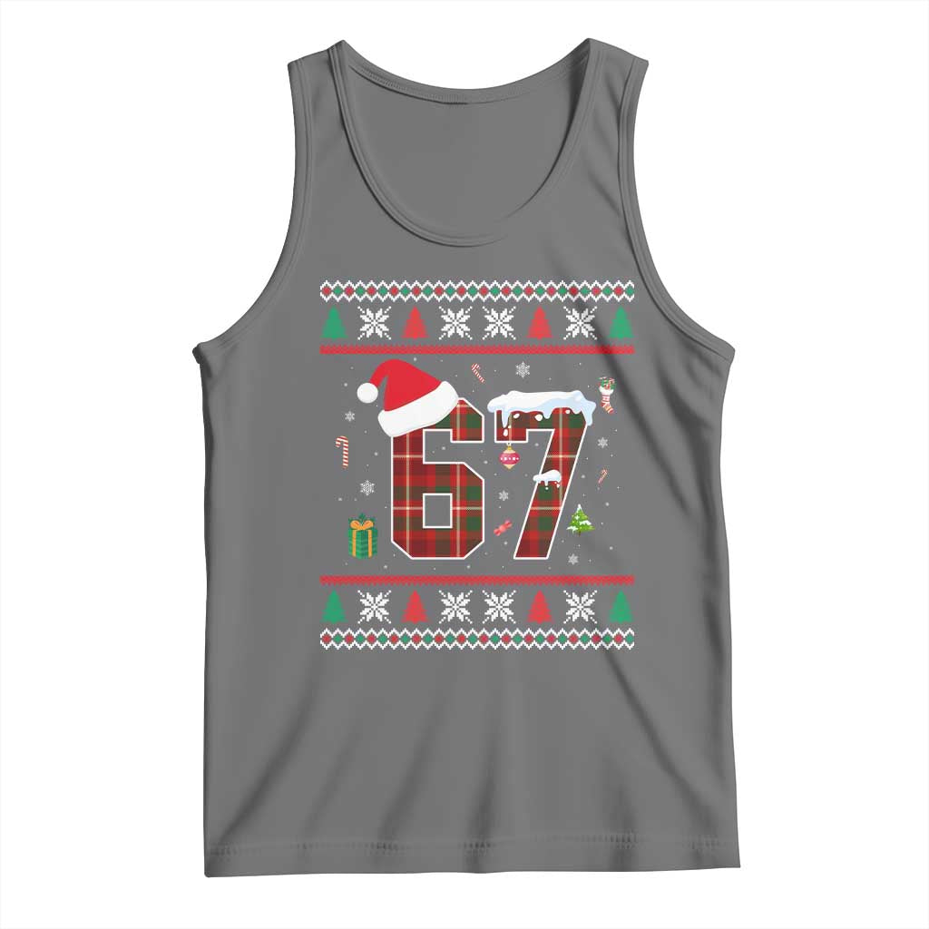 Funny Six Seven Meme Christmas Ugly Sweater Tank Top Trendy Tiktok Gift - Wonder Print Shop