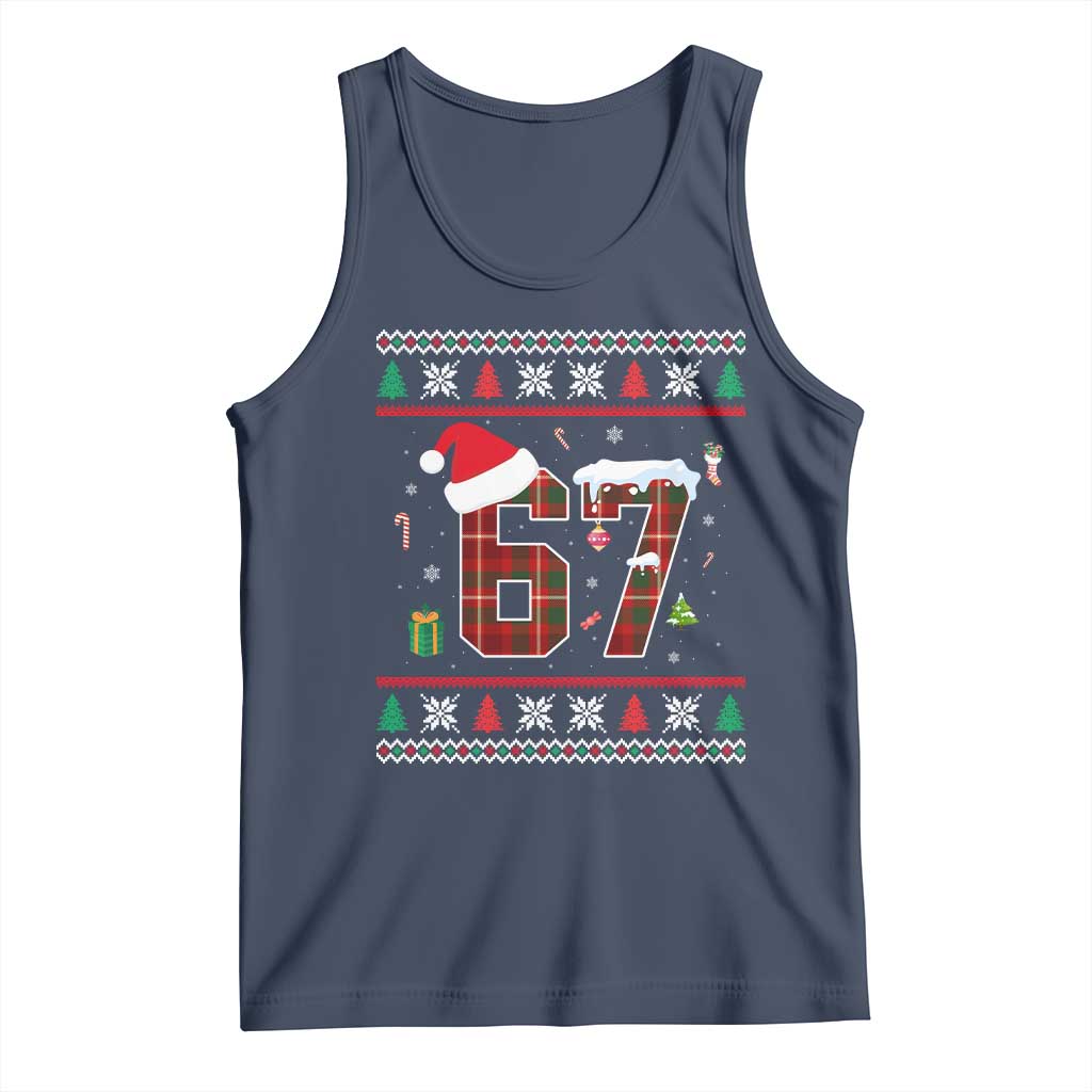 Funny Six Seven Meme Christmas Ugly Sweater Tank Top Trendy Tiktok Gift - Wonder Print Shop
