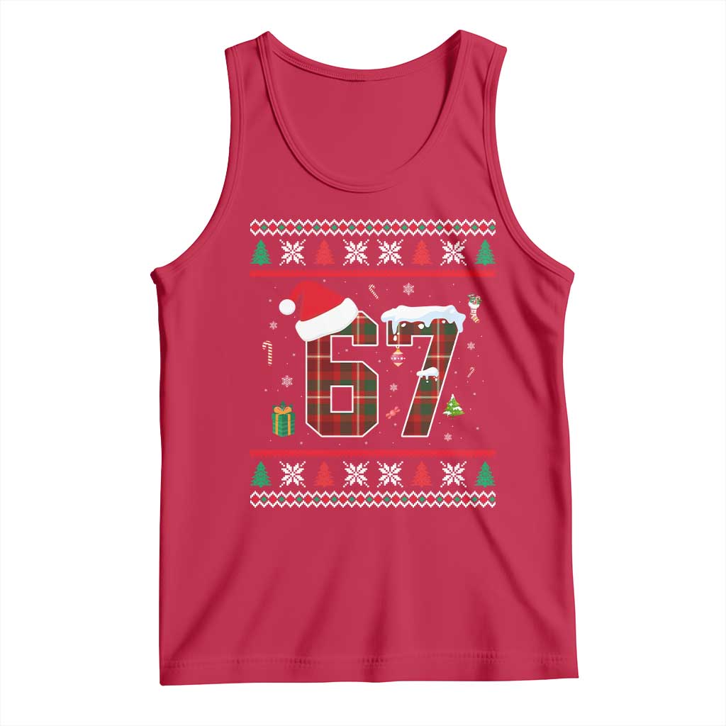 Funny Six Seven Meme Christmas Ugly Sweater Tank Top Trendy Tiktok Gift - Wonder Print Shop