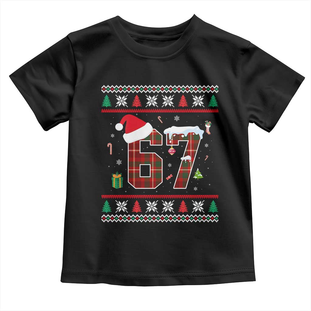 Funny Six Seven Meme Christmas Ugly Sweater Toddler T Shirt Trendy Tiktok Gift - Wonder Print Shop