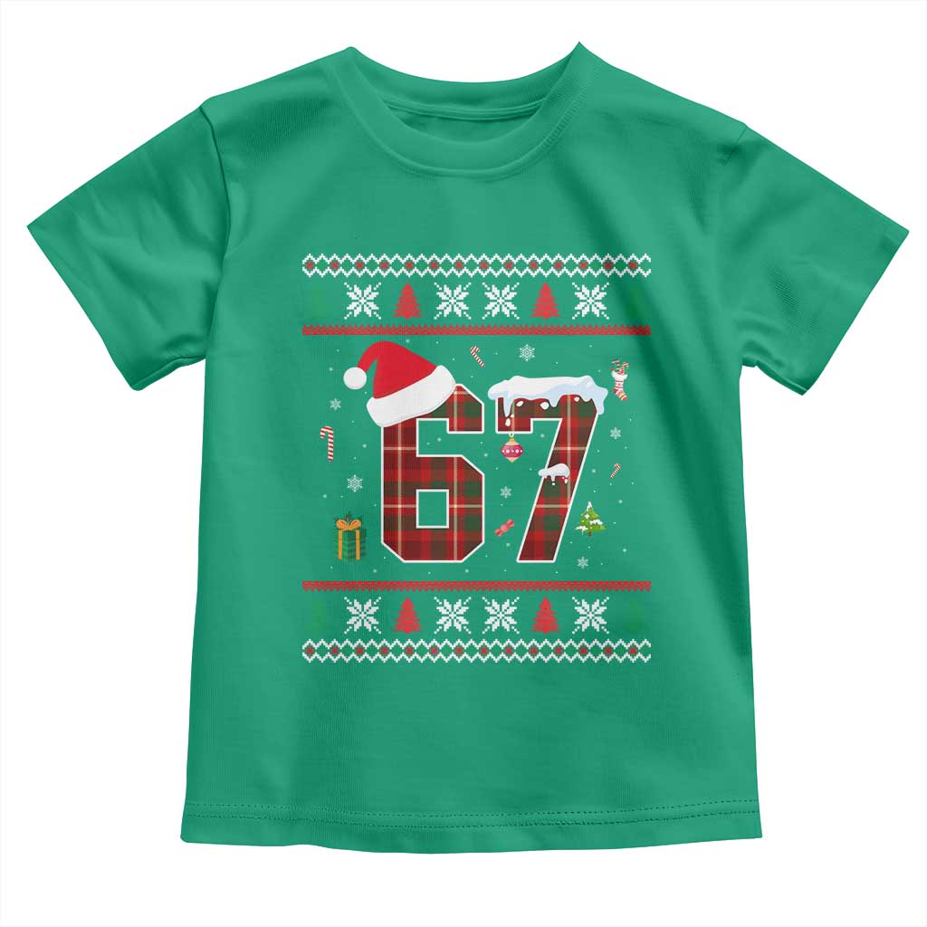 Funny Six Seven Meme Christmas Ugly Sweater Toddler T Shirt Trendy Tiktok Gift - Wonder Print Shop