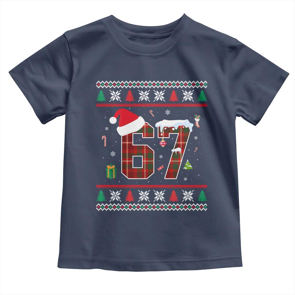 Funny Six Seven Meme Christmas Ugly Sweater Toddler T Shirt Trendy Tiktok Gift - Wonder Print Shop