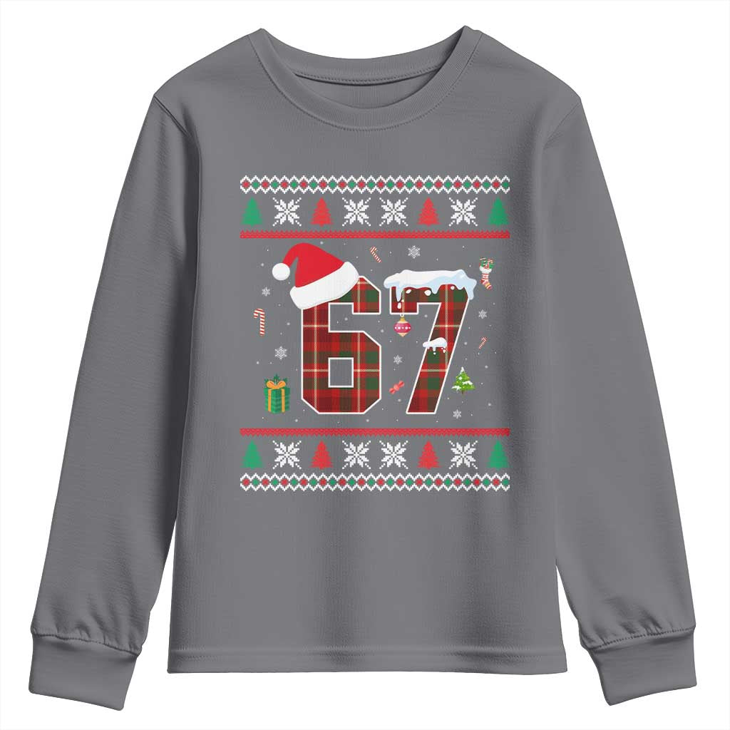 Funny Six Seven Meme Christmas Ugly Sweater Youth Sweatshirt Trendy Tiktok Gift - Wonder Print Shop