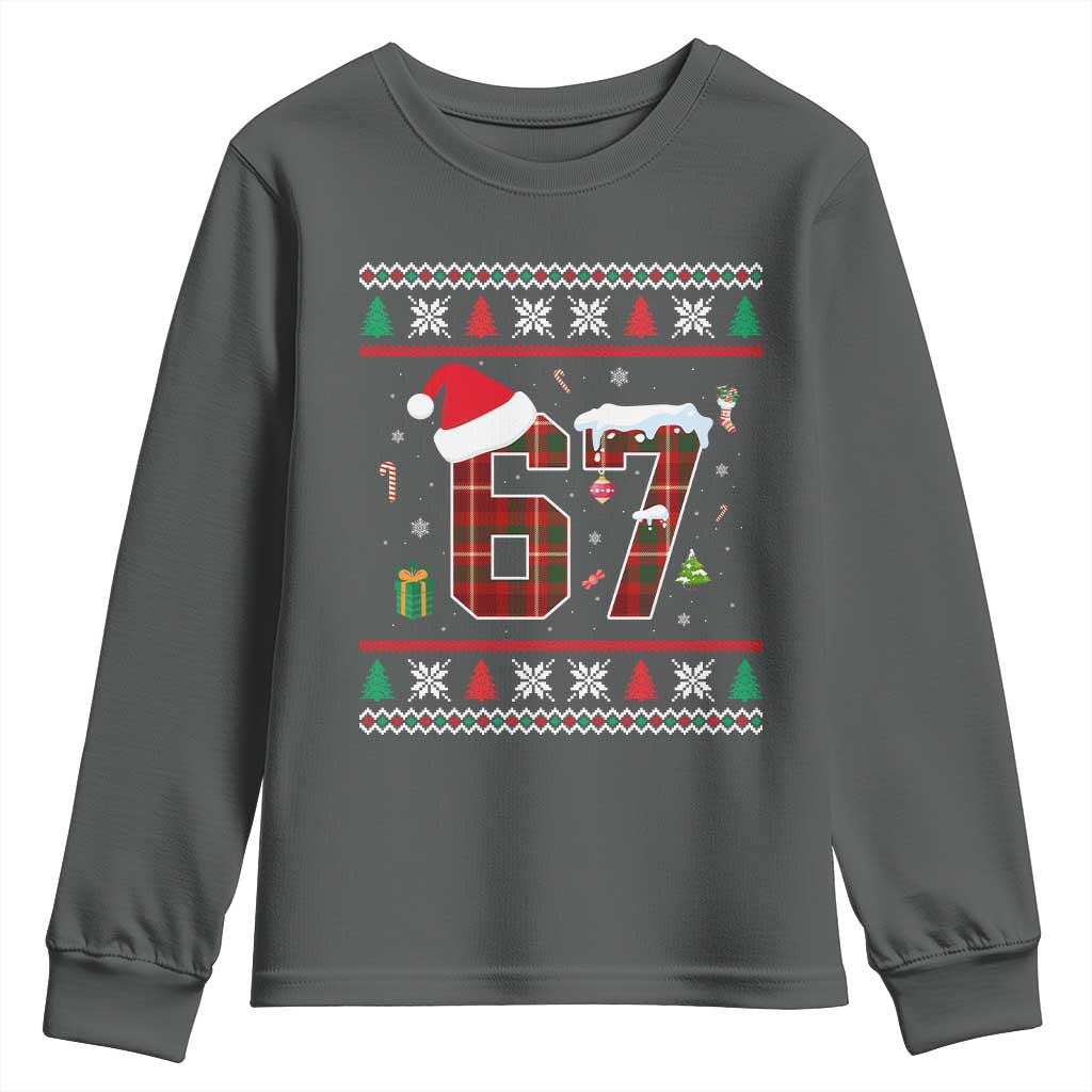 Funny Six Seven Meme Christmas Ugly Sweater Youth Sweatshirt Trendy Tiktok Gift - Wonder Print Shop