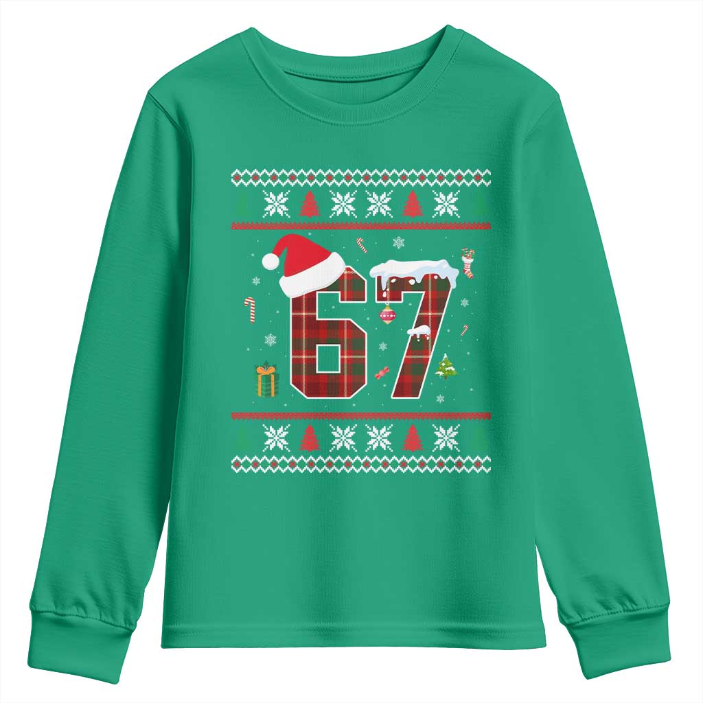 Funny Six Seven Meme Christmas Ugly Sweater Youth Sweatshirt Trendy Tiktok Gift - Wonder Print Shop