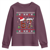 Funny Six Seven Meme Christmas Ugly Sweater Youth Sweatshirt Trendy Tiktok Gift - Wonder Print Shop