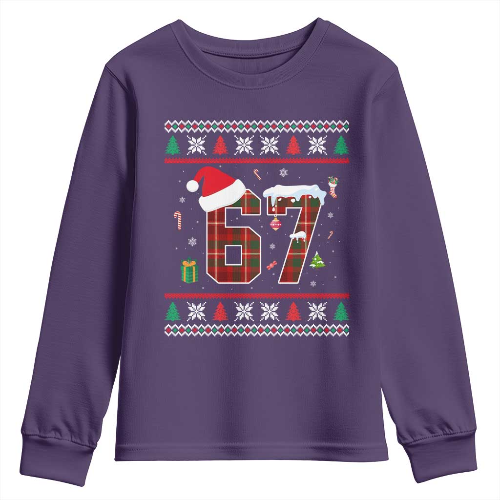 Funny Six Seven Meme Christmas Ugly Sweater Youth Sweatshirt Trendy Tiktok Gift - Wonder Print Shop