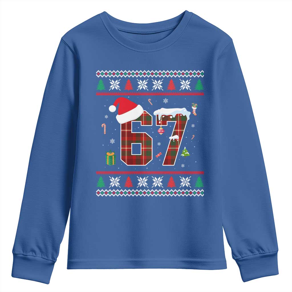 Funny Six Seven Meme Christmas Ugly Sweater Youth Sweatshirt Trendy Tiktok Gift - Wonder Print Shop