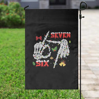 Six And Seven Meme Skeleton Garden Flag Funny Trendy Christmas Party Gift - Wonder Print Shop