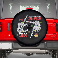 Six And Seven Meme Skeleton Spare Tire Cover Funny Trendy Christmas Party Gift - Wonder Print Shop
