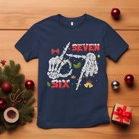 Six And Seven Meme Skeleton T Shirt Funny Trendy Christmas Party Gift - Wonder Print Shop