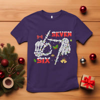 Six And Seven Meme Skeleton T Shirt Funny Trendy Christmas Party Gift - Wonder Print Shop