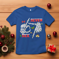 Six And Seven Meme Skeleton T Shirt Funny Trendy Christmas Party Gift - Wonder Print Shop