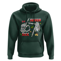 Six And Seven Meme Skeleton Hoodie Funny Trendy Christmas Party Gift - Wonder Print Shop