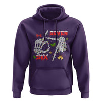 Six And Seven Meme Skeleton Hoodie Funny Trendy Christmas Party Gift - Wonder Print Shop