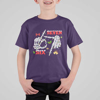 Six And Seven Meme Skeleton T Shirt For Kid Funny Trendy Christmas Party Gift - Wonder Print Shop