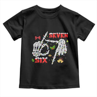 Six And Seven Meme Skeleton Toddler T Shirt Funny Trendy Christmas Party Gift - Wonder Print Shop