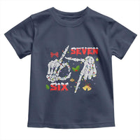 Six And Seven Meme Skeleton Toddler T Shirt Funny Trendy Christmas Party Gift - Wonder Print Shop
