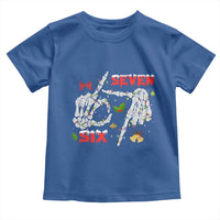 Six And Seven Meme Skeleton Toddler T Shirt Funny Trendy Christmas Party Gift - Wonder Print Shop
