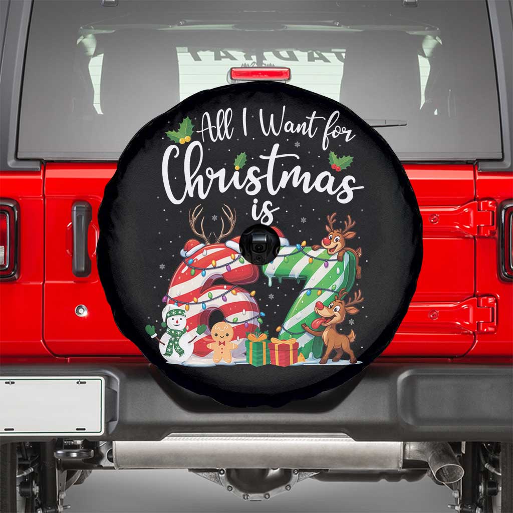 All I Want For Christmas Is 67 Spare Tire Cover Trending Meme Holiday Gift - Wonder Print Shop