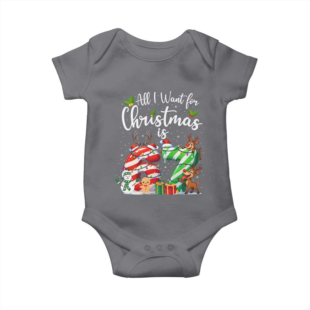 All I Want For Christmas Is 67 Baby Onesie Trending Meme Holiday Gift - Wonder Print Shop